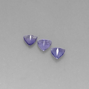 Gemas de iolita violeta natural de  ct, trillón, VS