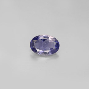 iolita Violeta natural de 0.56 ct, Corte Óvalo, VS