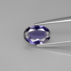 iolita Violeta natural de 0.48 ct, Corte Óvalo, VS