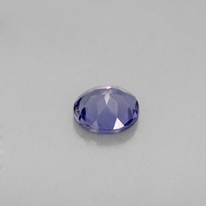 Iolita azul natural de 0,39 ct, corte redondo, VS