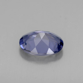 Iolita azul natural de 0,83 ct, corte óvalo, VVS-VS