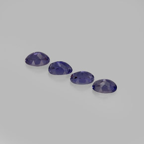 Gemas de iolita azul natural de  ct, corte óvalo, VVS-VS