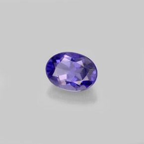 iolita Violeta natural de 0.83 ct, Corte Óvalo, VVS-VS