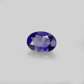 iolita Violeta natural de 0.59 ct, Corte Óvalo, VVS-VS