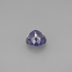 Iolita azul natural de 0,61 ct, corte redondo, VS
