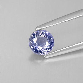 iolita Azul violeta natural de 0.48 ct, Corte Redondo, VS