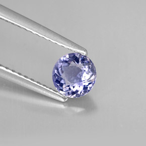 iolita Azul violeta natural de 0.48 ct, Corte Redondo, VS