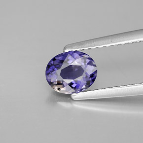 iolita Azul violeta natural de 0.47 ct, Corte Óvalo, VVS