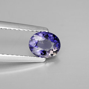 iolita Azul violeta natural de 0.47 ct, Corte Óvalo, VVS