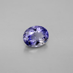 iolita Azul violeta natural de 0.67 ct, Corte Óvalo, VVS