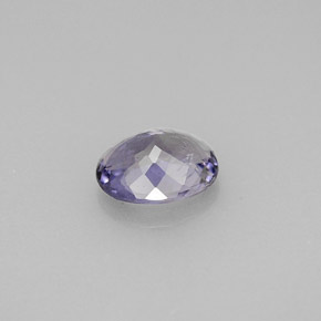 Iolita violeta natural de 0,89 ct, corte óvalo, VS