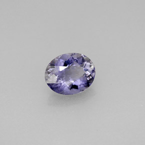 iolita Violeta natural de 0.75 ct, Corte Óvalo, VS