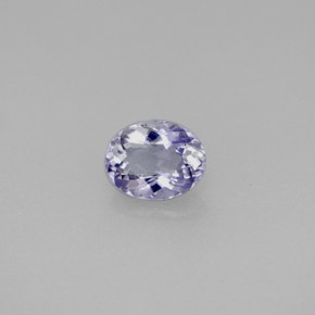 Iolita violeta natural de 0,54 ct, corte óvalo, VS