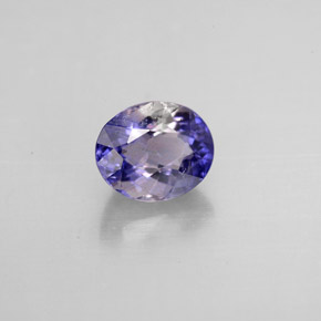 Iolita violeta natural de 0,92 ct, corte óvalo, VS-SI