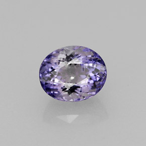 iolita Violeta natural de 0.82 ct, Corte Óvalo, VS
