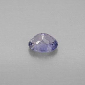 Iolita violeta natural de 0,65 ct, corte óvalo, VS