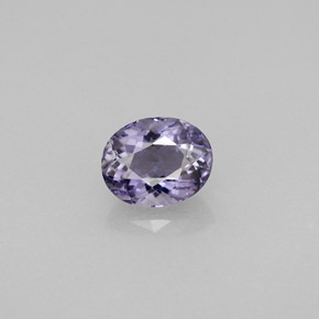 Iolita azul natural de 0,73 ct, corte óvalo, VS