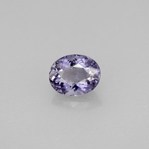 Iolita azul natural de 0,73 ct, corte óvalo, VS