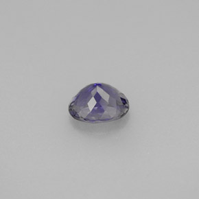 Iolita violeta natural de 0,52 ct, corte óvalo, VS