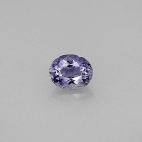 Iolita violeta natural de 0,49 ct, corte óvalo, VS
