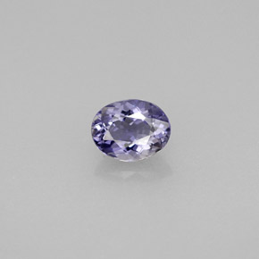 Iolita violeta natural de 0,47 ct, corte óvalo, VS