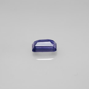 Iolita azul natural de 0,50 ct, corte esmeralda, VS
