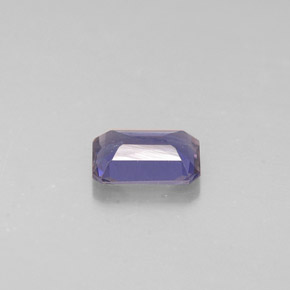 iolita Azul violeta natural de 0.43 ct, corte esmeralda, VS