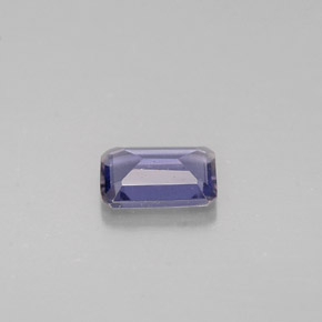Iolita azul natural de 0,36 ct, corte esmeralda, VS