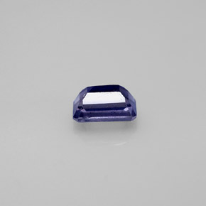 Iolita azul natural de 0,57 ct, corte esmeralda, VS