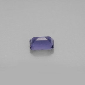 Iolita azul natural de 0,47 ct, corte esmeralda, VS