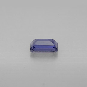 Iolita azul natural de 0,50 ct, corte esmeralda, VS