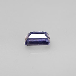 Iolita azul natural de 0,57 ct, corte esmeralda, VS