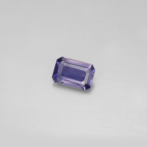 iolita Azul violeta natural de 0.40 ct, corte esmeralda, VS