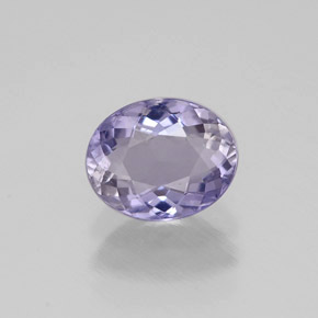 Iolita violeta natural de 0,70 ct, corte óvalo, VVS-VS