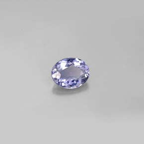 Iolita azul natural de 0,57 ct, corte óvalo, VVS-VS