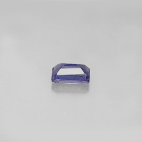 Iolita azul natural de 0,57 ct, corte esmeralda, VS