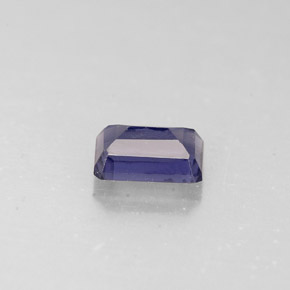 Iolita azul natural de 0,49 ct, corte esmeralda, VS