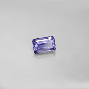 Iolita azul natural de 0,55 ct, corte esmeralda, VS