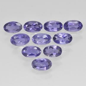Gemas de iolita azul natural de 2,03 ct, corte óvalo, VS