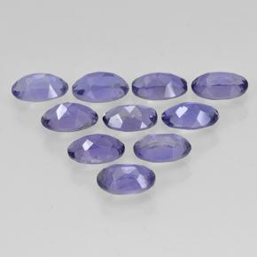 Gemas de iolita azul natural de 2,03 ct, corte óvalo, VS