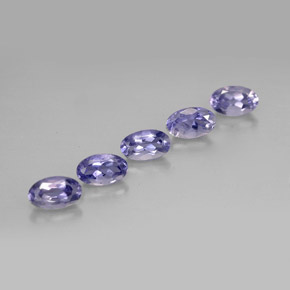 Gemas de iolita Azul violeta natural de  ct, Corte Óvalo, VS