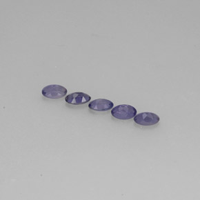 Gemas de iolita azul natural de  ct, corte óvalo, VS
