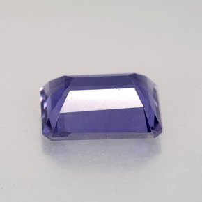 Iolita azul natural de 2,71 ct, corte esmeralda, VS