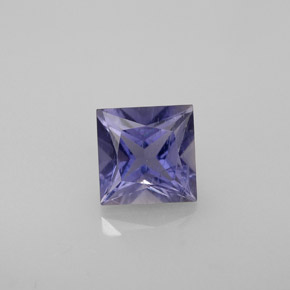 Iolita azul natural de 1,11 ct, cuadrado, VS