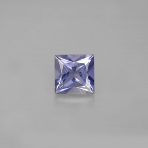 Iolita azul natural de 0,88 ct, cuadrado, VS