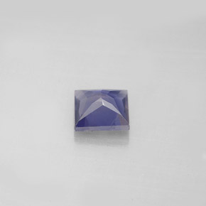 Iolita azul natural de 0,89 ct, cuadrado, VS