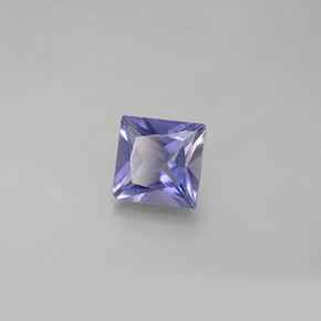 Iolita azul natural de 0,86 ct, cuadrado, VS
