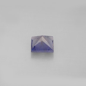 Iolita azul natural de 0,86 ct, cuadrado, VS