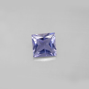 Iolita azul natural de 0,82 ct, cuadrado, VS