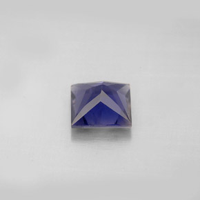 Iolita azul natural de 1,20 ct, cuadrado, VS